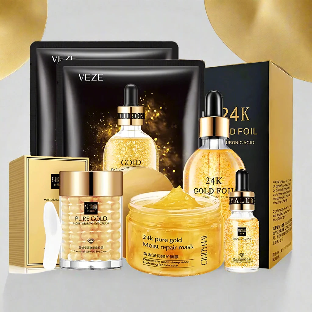 Gold skincare set